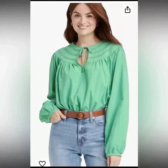 Universal Thread Tops - Universal Thread NWT Long Sleeve Top Ladies Size Large NEW Green